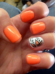 nail designs nails latest stylish fall orange polish gel summer pretty fun shellac manicure simple halloween autumn nailart popular idea