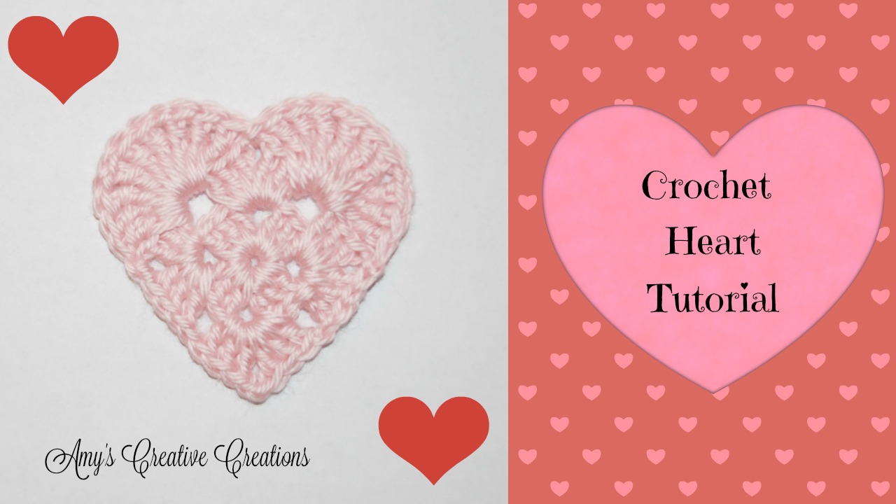 Amy's Crochet Creative Creations Crochet Heart Tutorial with Video
