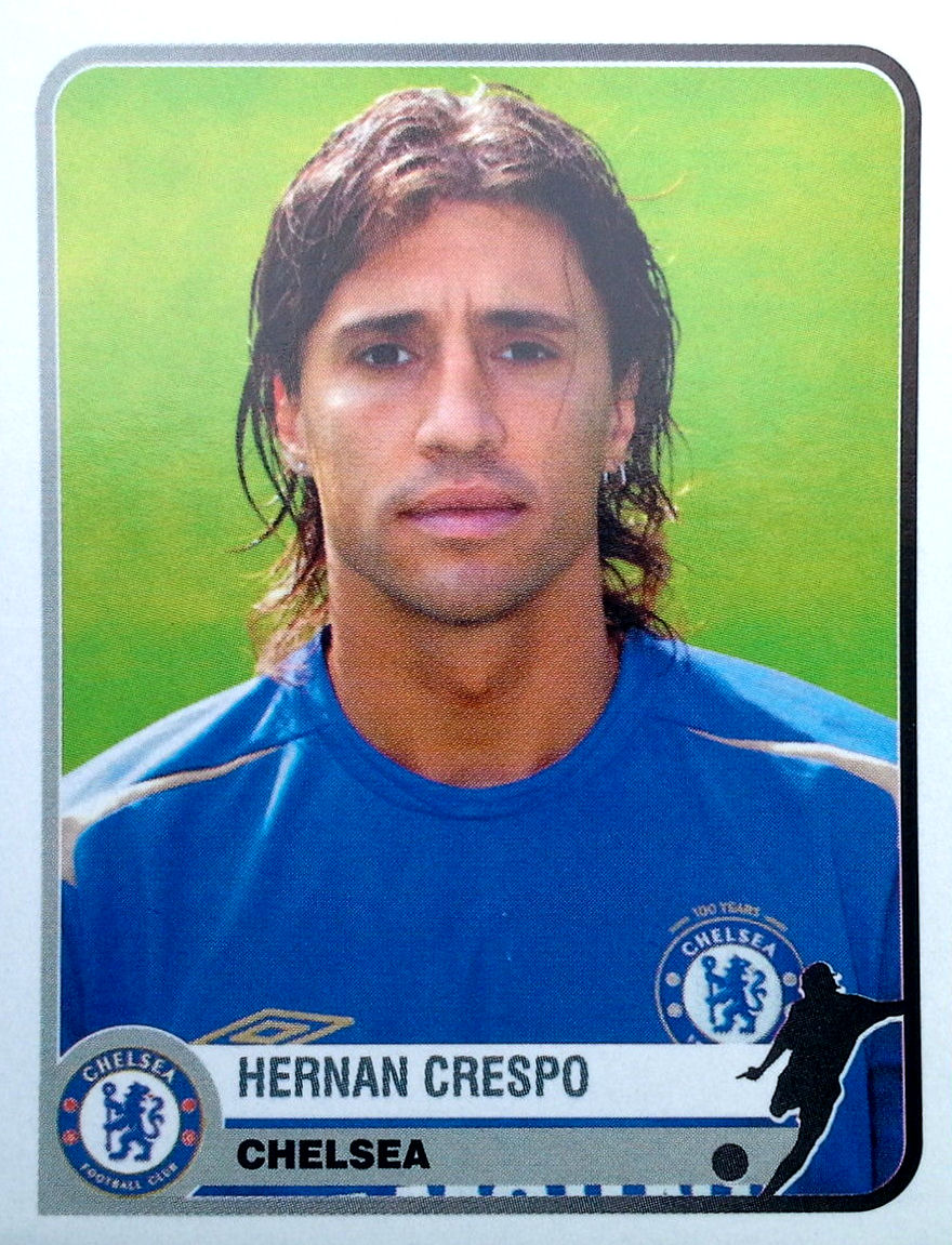 Panini 141 Hernan Crespo Chelsea FC Champions of Europe 1955-2005 