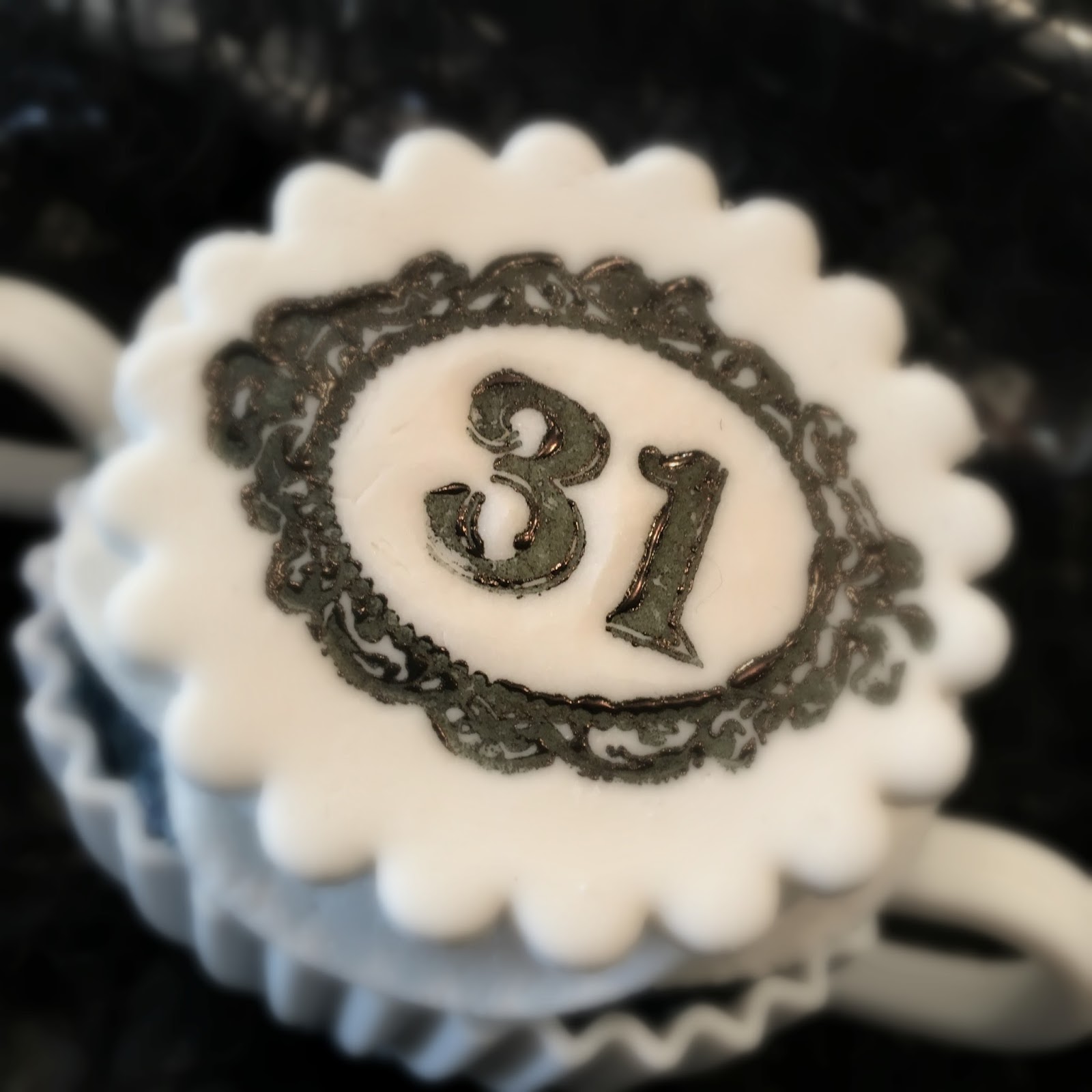 Stamped Fondant Cupcake Toppers Purple Chocolat Home