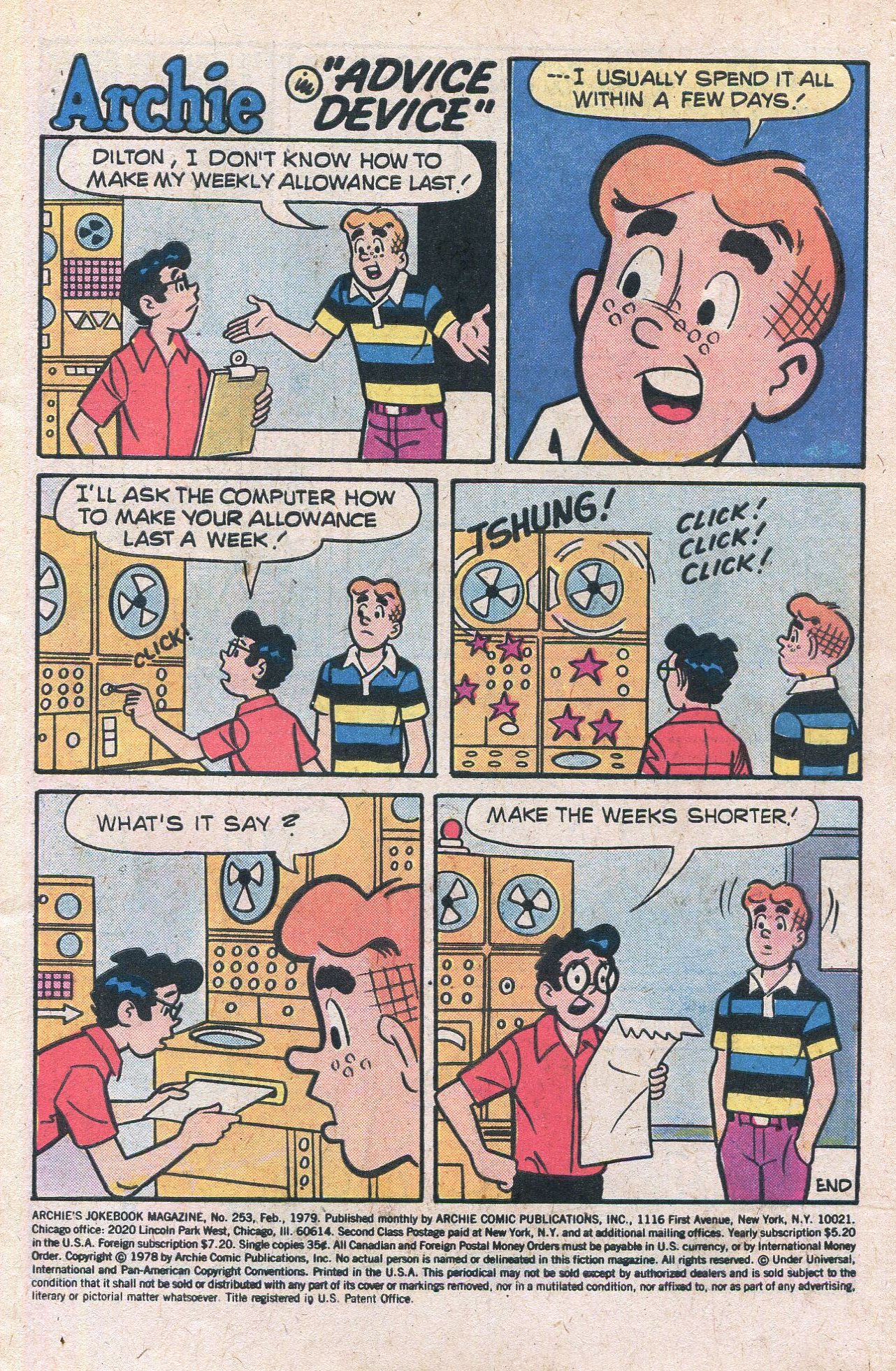 Read online Archie's Joke Book Magazine comic -  Issue #253 - 3