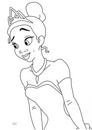 7 Beautifull Disney Princess Tiana Coloring Pages