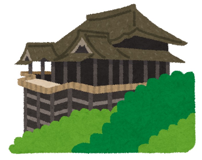 清水寺 イラスト かわいい無料イラスト素材