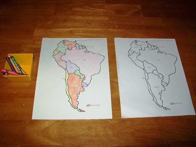 Coloring Countries of South America