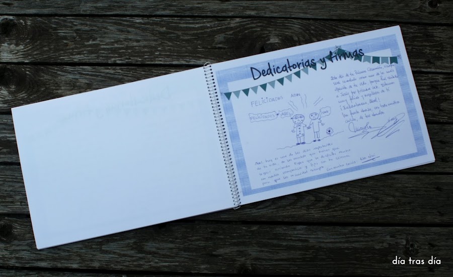 Libro firmas Primera Comunión