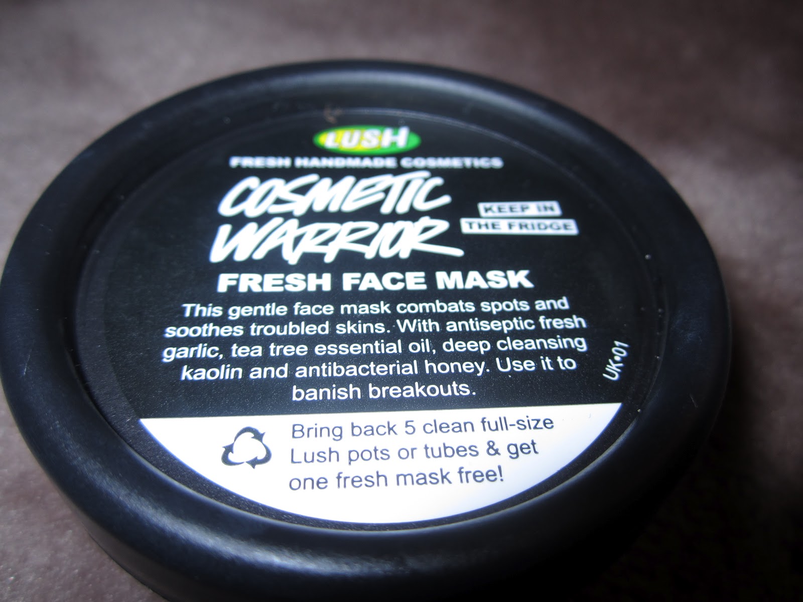 shopuntilyoudrop Lush Cosmetic Warrior Fresh Face Mask