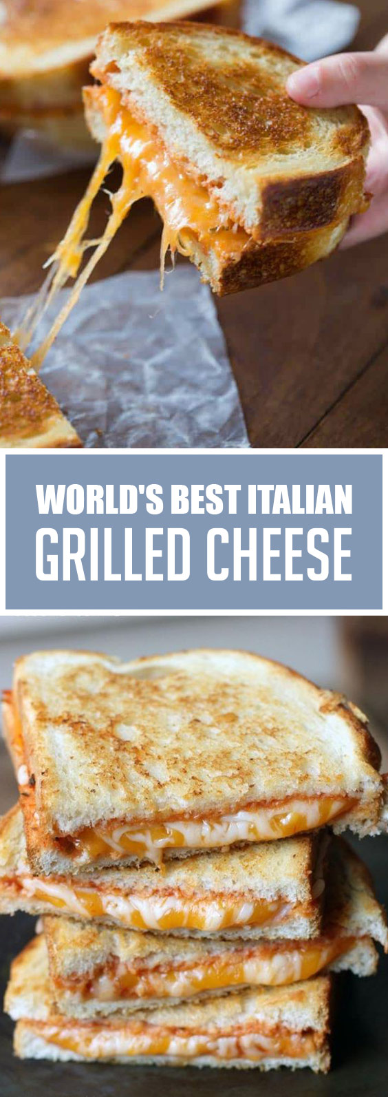 Worlds Best Italian Grilled Cheese #sandwiches #grilledcheese