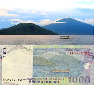 pulau tidore objek gambar uang