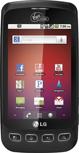You save 50% off with Virgin Mobile - LG Optimus V No-Contract Mobile