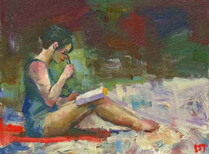 Женщина с книгой. Darren Thompson Женщина с книгой. Darren Thompson