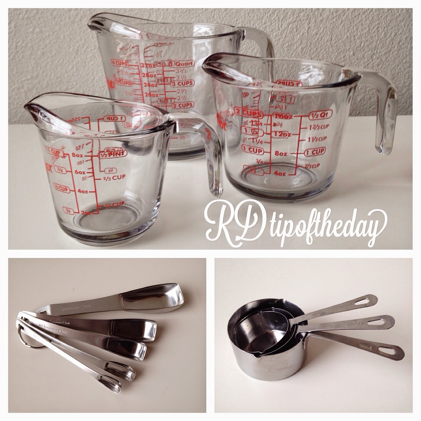 RD Tip of the Day Kitchen School 3 Tips for Better Baking . . . . Measuring