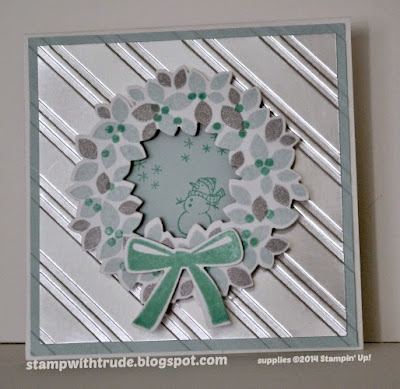 Wondrous Wreath, Christmas card, Stamp with Trude, Stampin' Up!