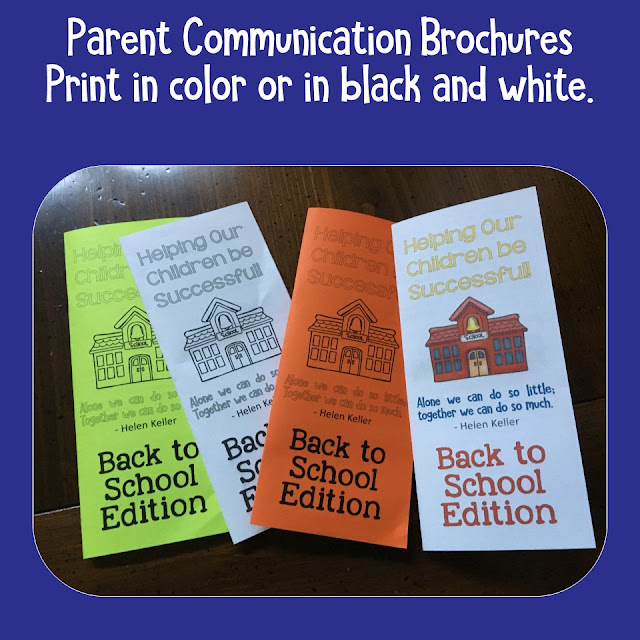Helping Parents Help their Children be Successful: Here are some ideas to help keep communication open and share information with parents. Plus, there's a freebie!