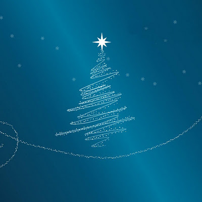 Blue Xmas Tree download free wallpapers for Apple iPad