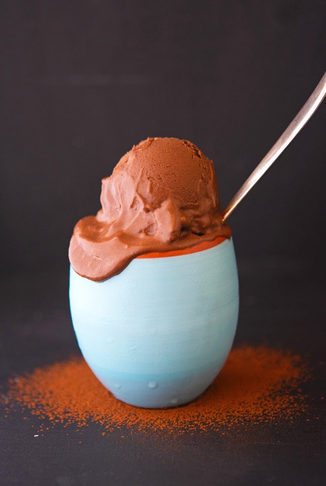 Fudgy Cocoa Avocado Ice-Cream (Paleo and Vegan)