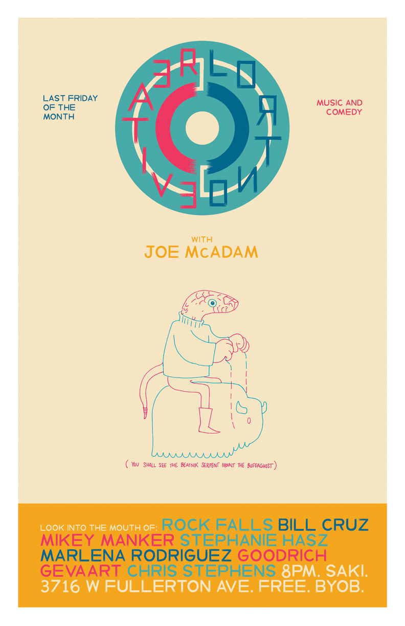 Creative Control is TONIGHT! saki • music art books zines people