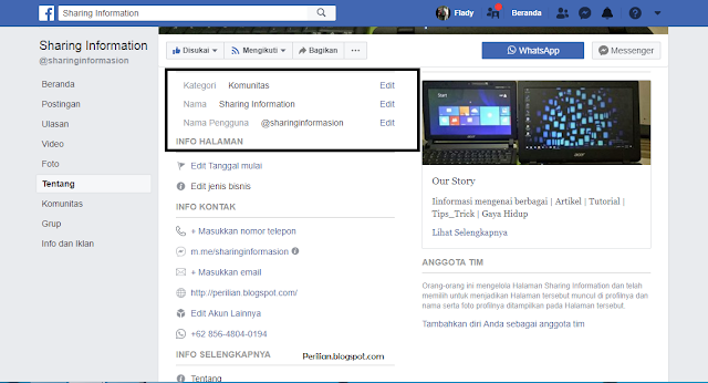 Cara Mudah Mengganti Nama Halaman di Facebook 2018