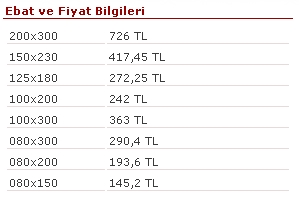 Saray halı çeşitleri ve fiyatları