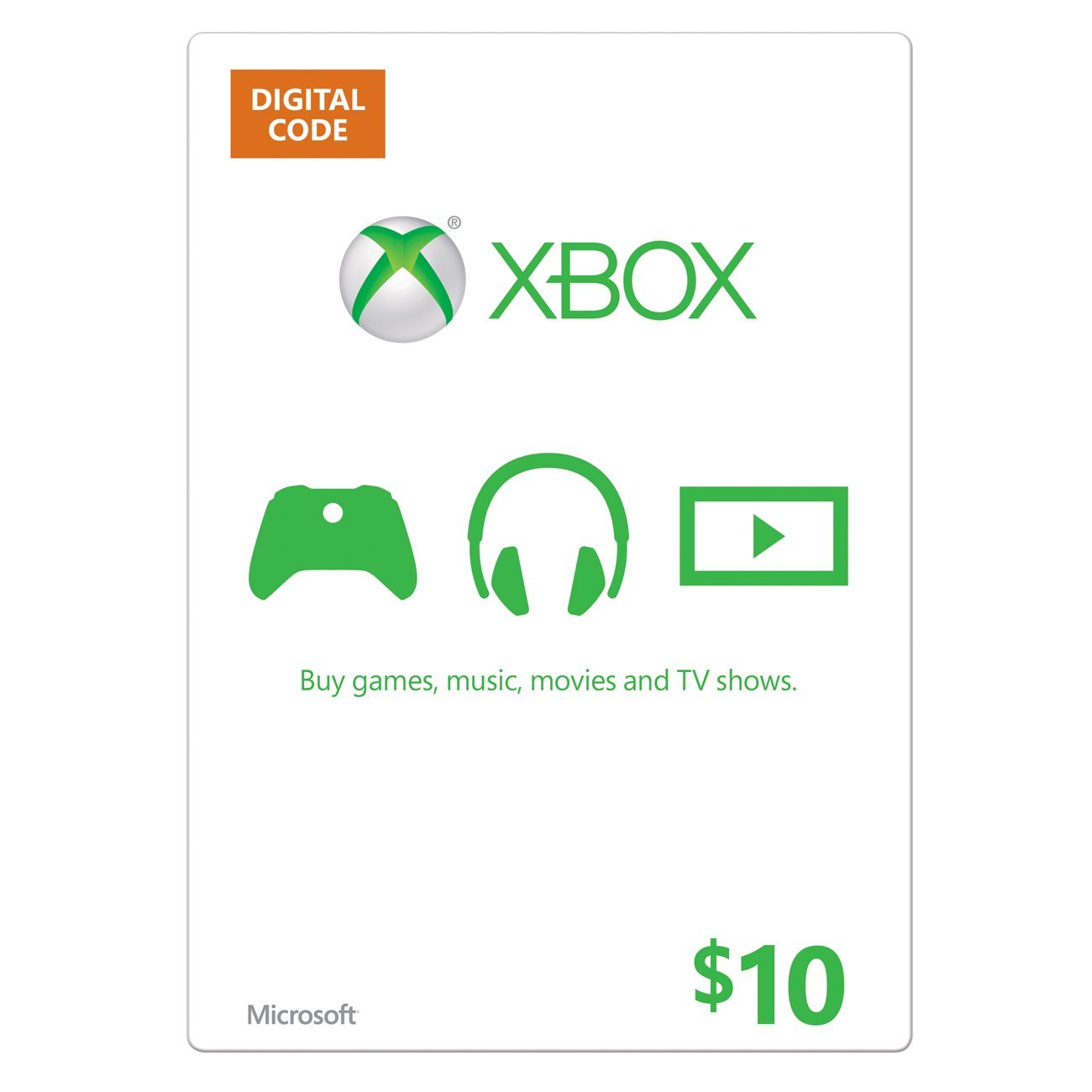 Xbox $10 Gift Card [Online Game Code]