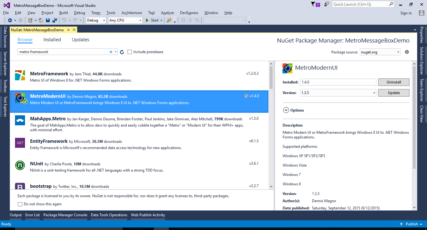 FoxLearn | Windows Forms: Metro Message Box in C#