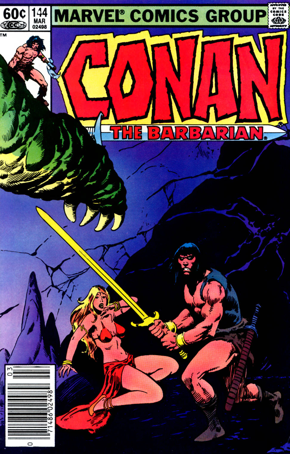 Read online Conan the Barbarian (1970) comic -  Issue #144 - 1