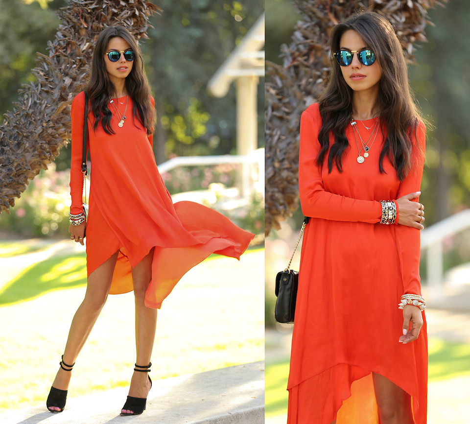Красное свободное. Оранжевое шифоновое платье. Красное шифоновое платье. Оранжевое платье из шифона. Летнее платье оранжевого цвета.