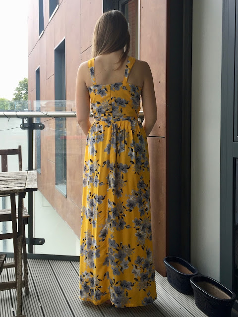 Diary of a Chain Stitcher: Yellow Floral Viscose Lonsdale Maxi Dress