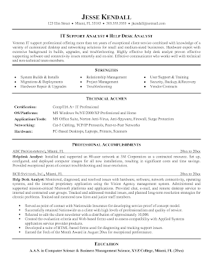 cover letter help desk