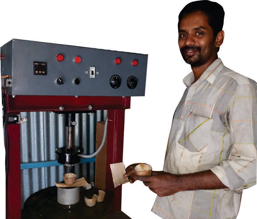 Eco Green Unit BANANA SHEATH TEA CUP MAKING MACHINERY