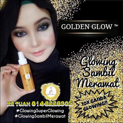 golden glow spray damia raisha beauty