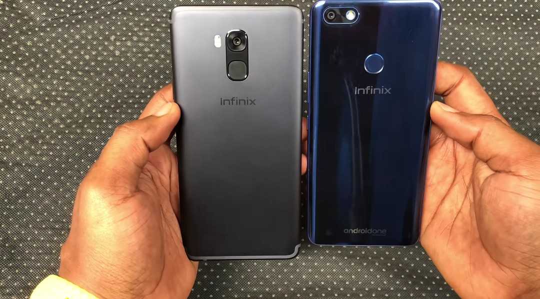 The Infinix Note 5 and The Note 5 Pro back views.