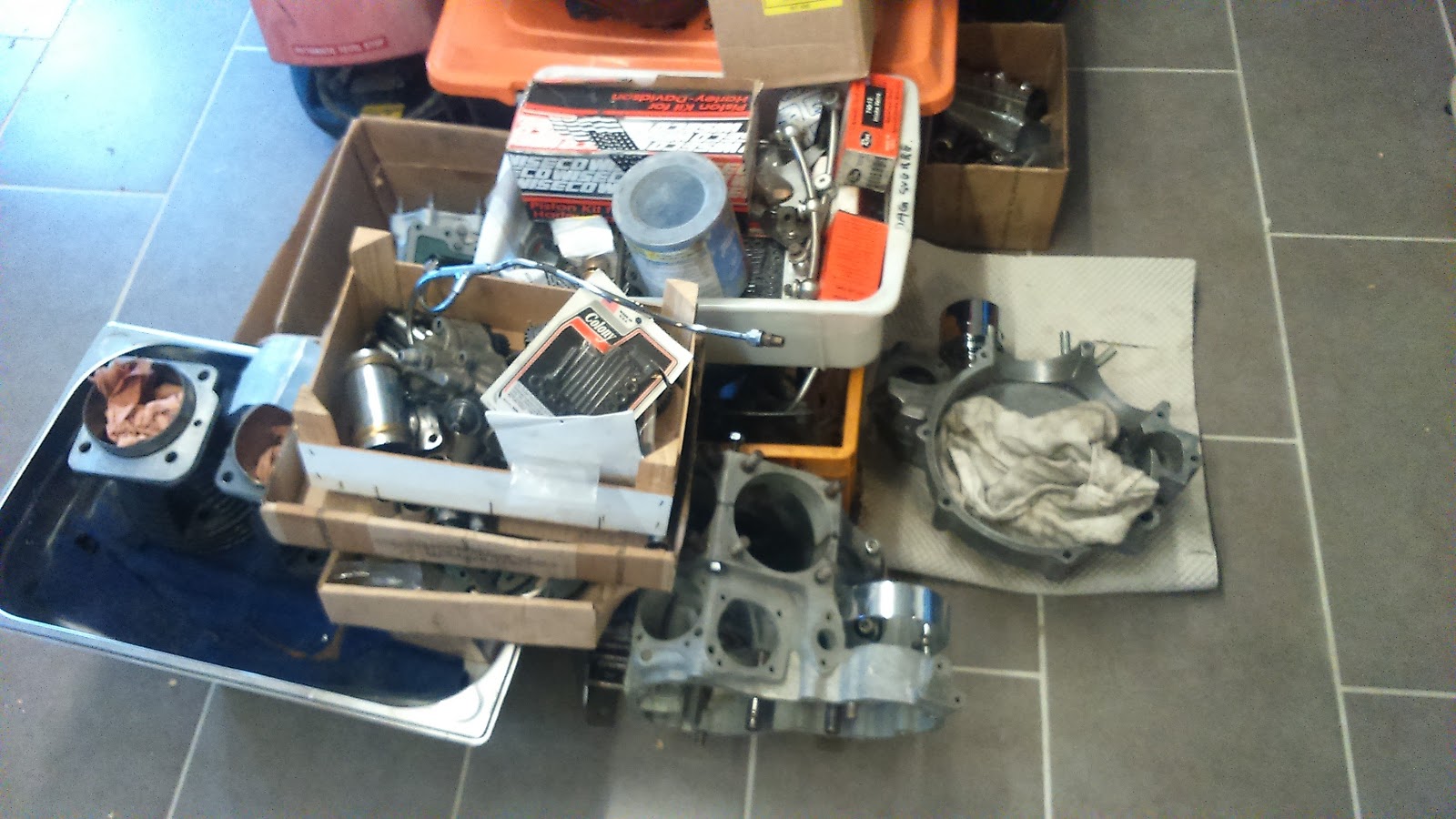 WORKING CLASS MOTORCYCLES. Monster Knucklehead under construction