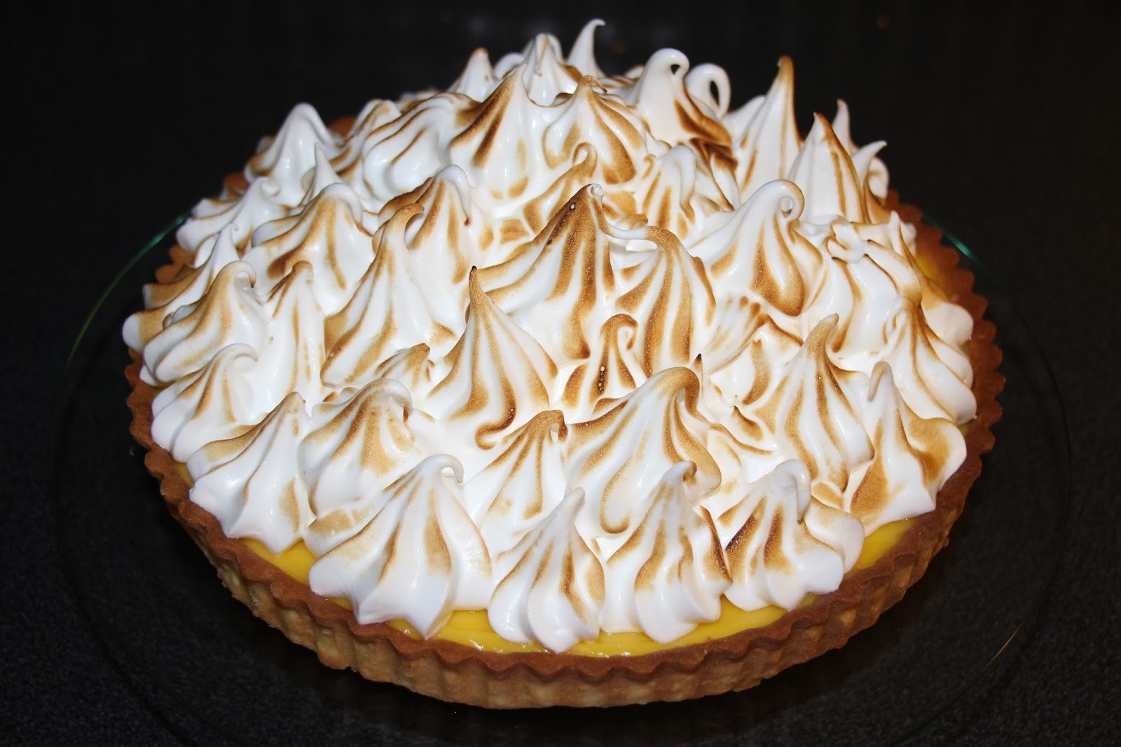 sitronterte med marengs oppskrift