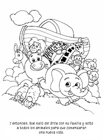 Historia del Arca de Noé colorear Historia del Arca de Noé colorear