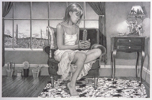 Kay Ruane 1956 ~ American painter | Outside the window
