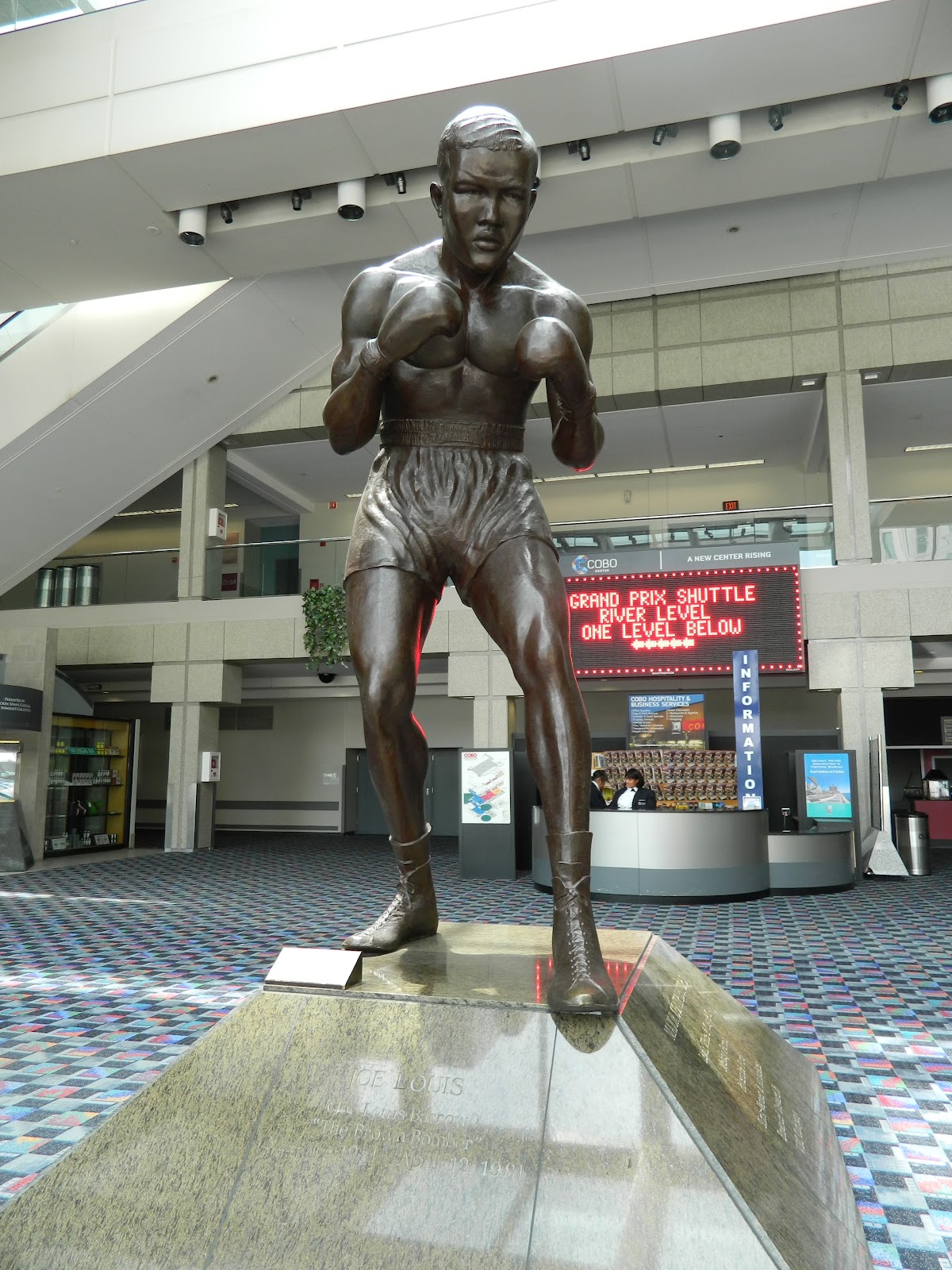 Running to 50 Statues of Downtown Detroit