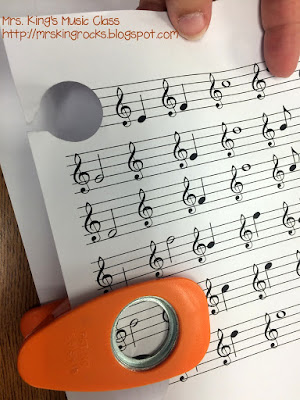 Create a very inexpensive workstation to practice pitch names on the treble clef staff with a dip tray and this free download.  FUN for your elementary music classroom.