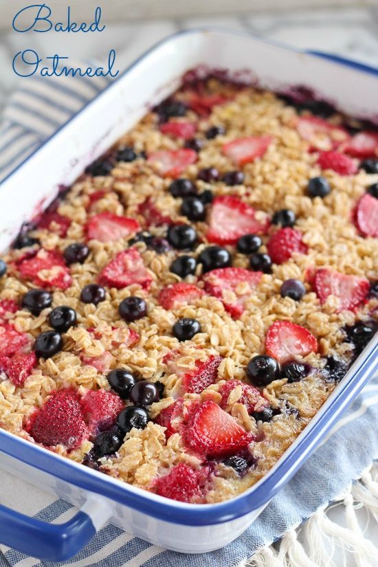 This easy baked oatmeal is the perfect make-ahead breakfast for busy mornings. Bake it in advance and reheat portions as needed. You’ll love this delicious and nutritious family-friendly meal!