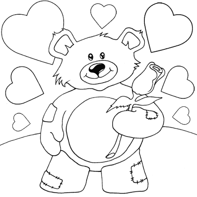 Teddy Bear Coloring Pages 