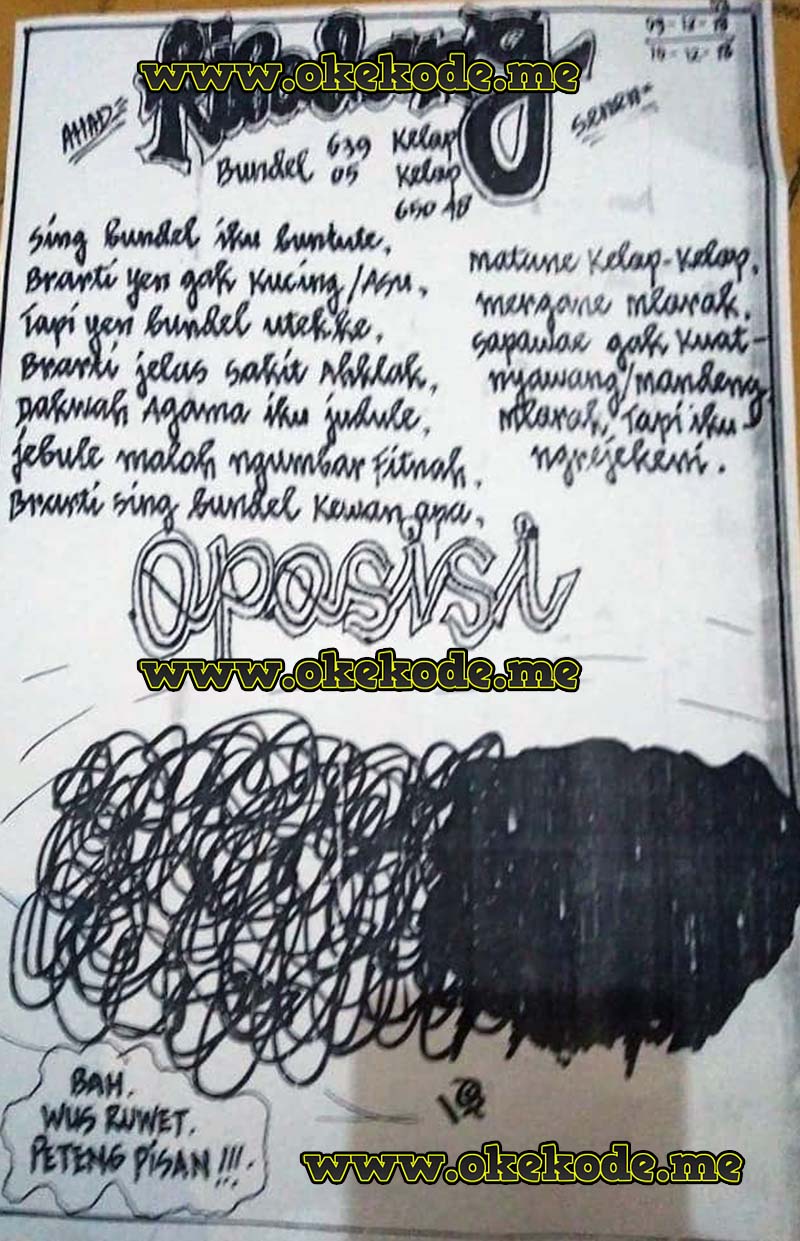 Gambar Syair Jawa Sgp Asli Minggu 9 12 2018 Okekode