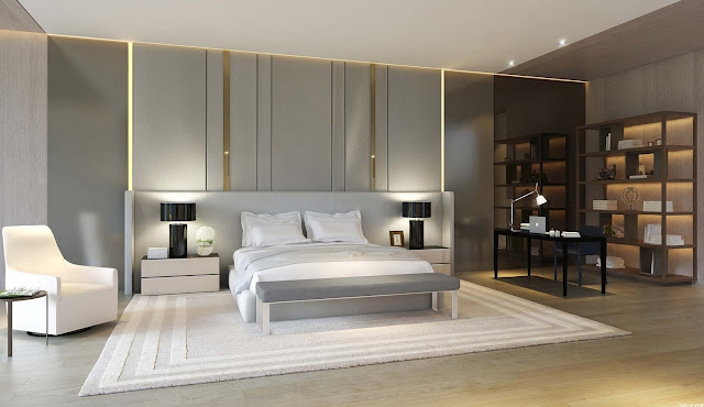 Contoh kamar tidur mewah dan nyaman dengan interior modern Contoh kamar tidur mewah dan nyaman dengan interior modern