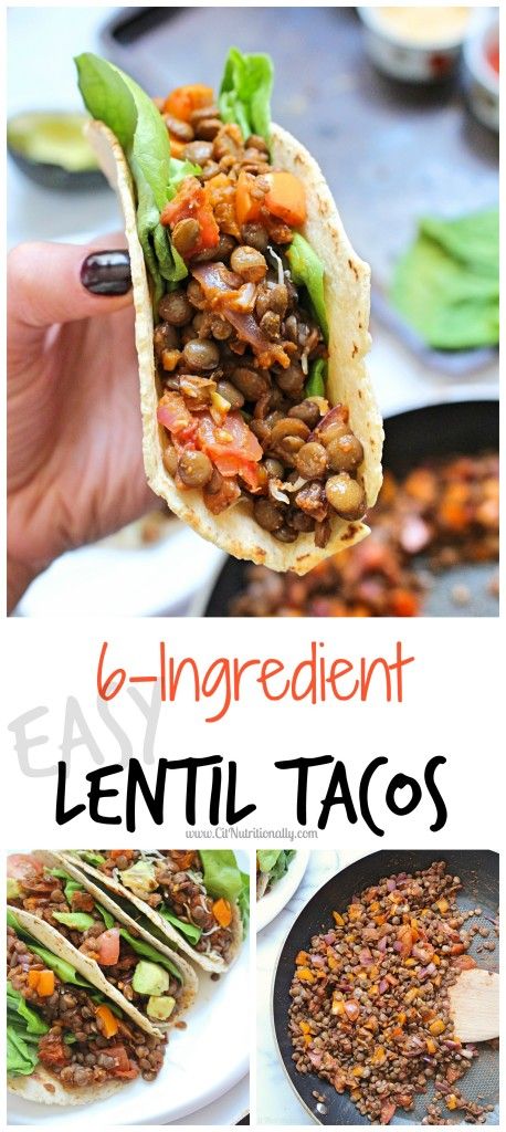 6-Ingredient Easy Lentil Tacos