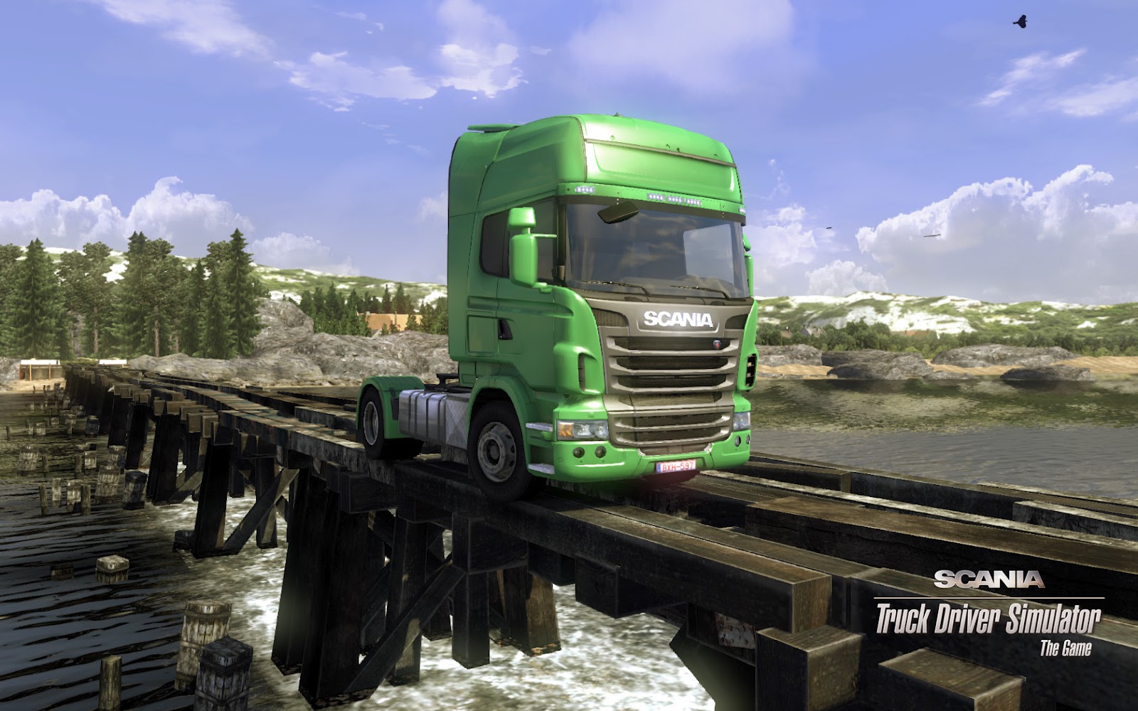 Игра truck driving simulator. Scania Truck Driver Simulator. Скания трак драйв симулятор. Scania дальнобойщики 2. Скания 114 FS.