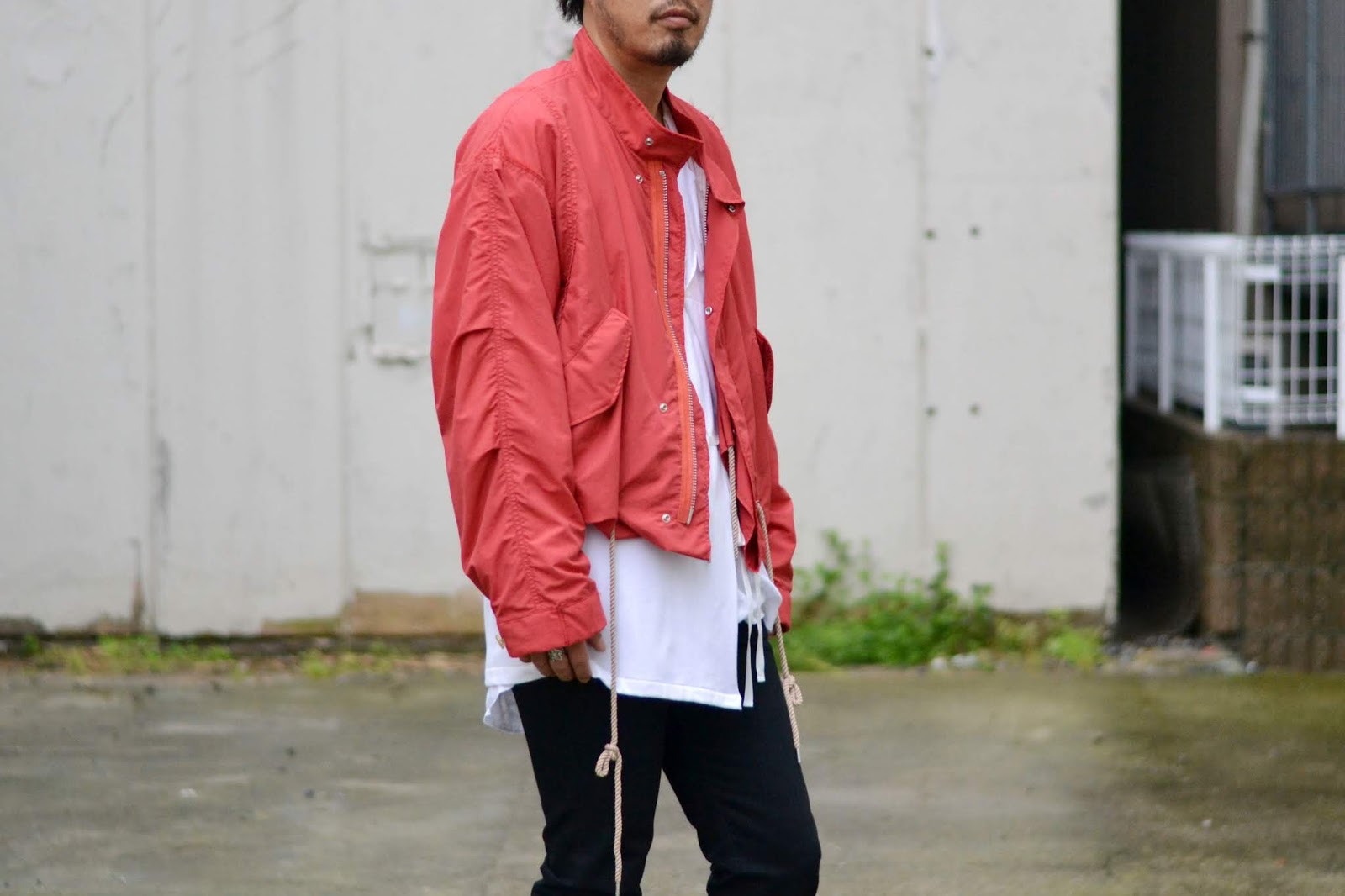 BED J.W. FORD / ベッドフォード「Coach jacket PINK」 - input