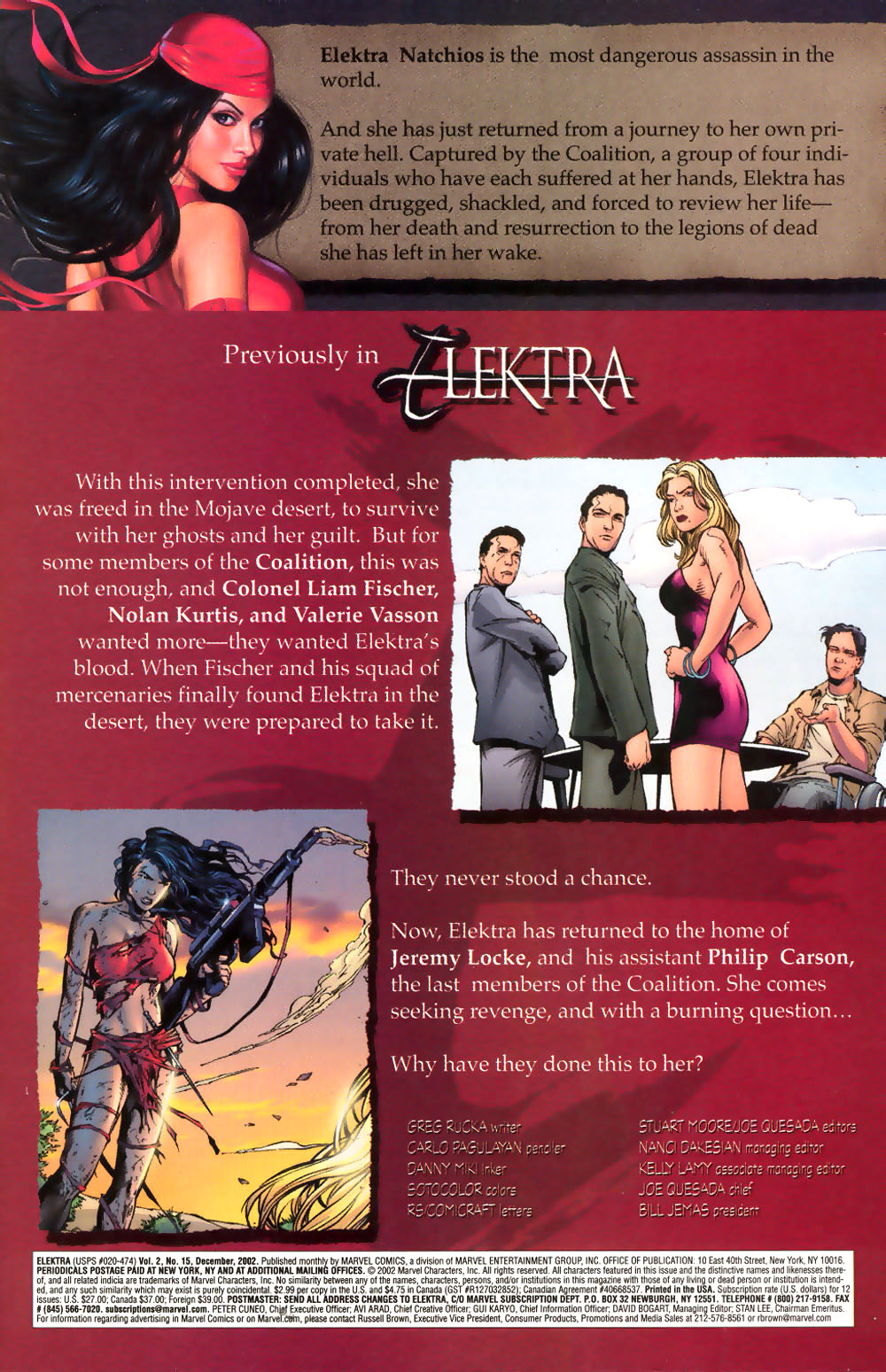 Elektra (2001) Issue #15 #15 - English 2