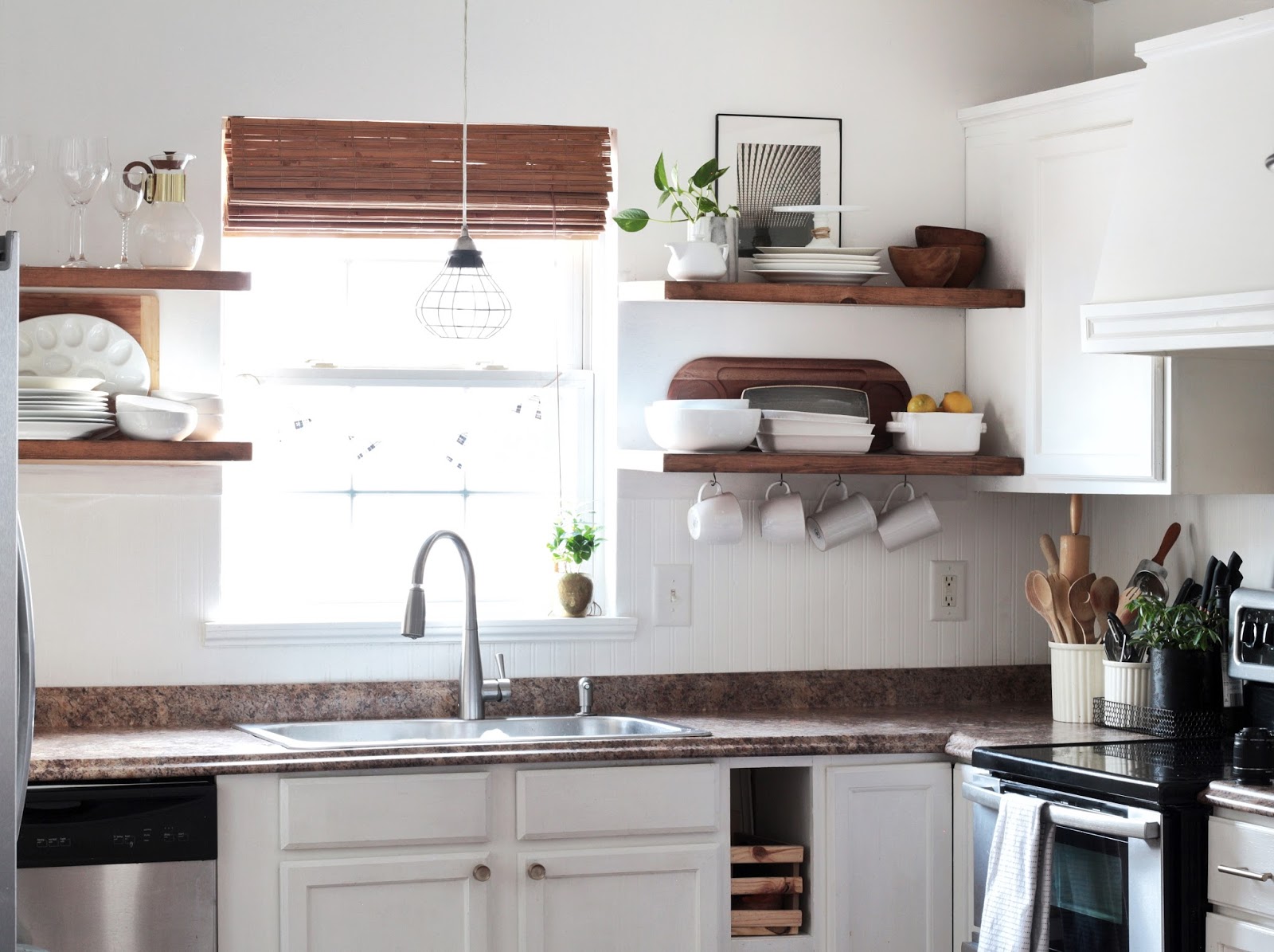 How To Install Floating Shelves With, Diy Floating Wood Shelves Kitchen