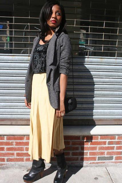 Fashion Steele NYC: Black Velvet Sunshine