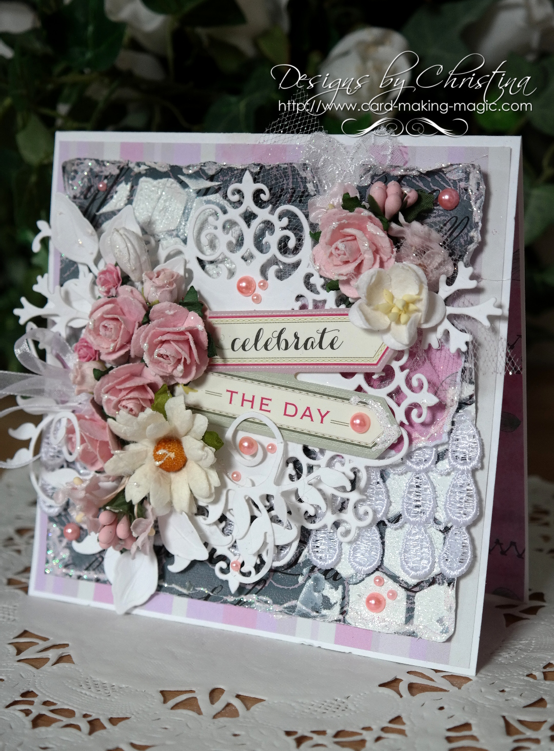 Flowers, Ribbons and Pearls More Shabby Chic Cards to Imspire