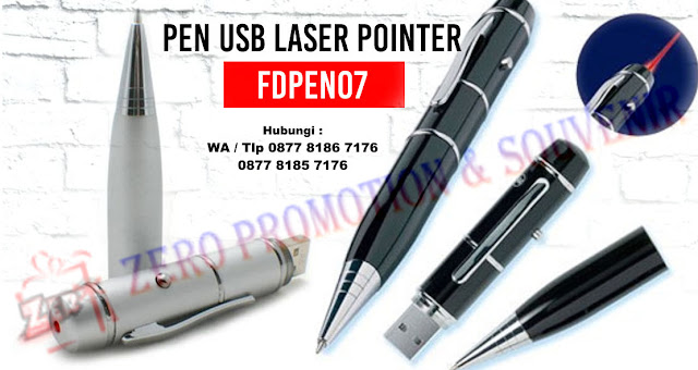 Pen Usb Laser Pointer – FDPEN07, USB/ Flashdisk + Pen + Laser Pointer Promosi / Souvenir / Hadiah / Gift / MerchandiseUSB / Flashdisk + Ballpoint / Pen + Laser Pointer.