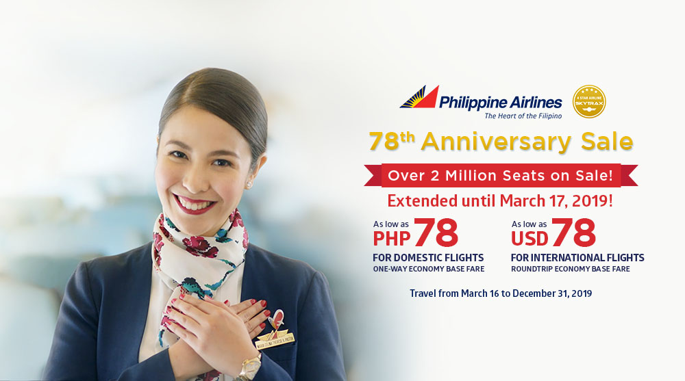 Manila Shopper PAL 78th Anniversary SALE Mar 2019